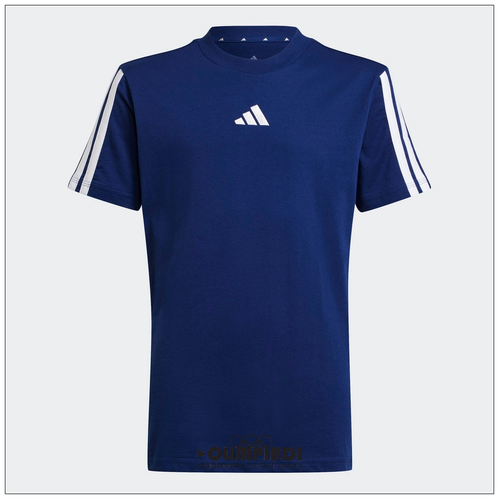 T-Shirt Junior Adidas 3-Stripes Blu - JD6490