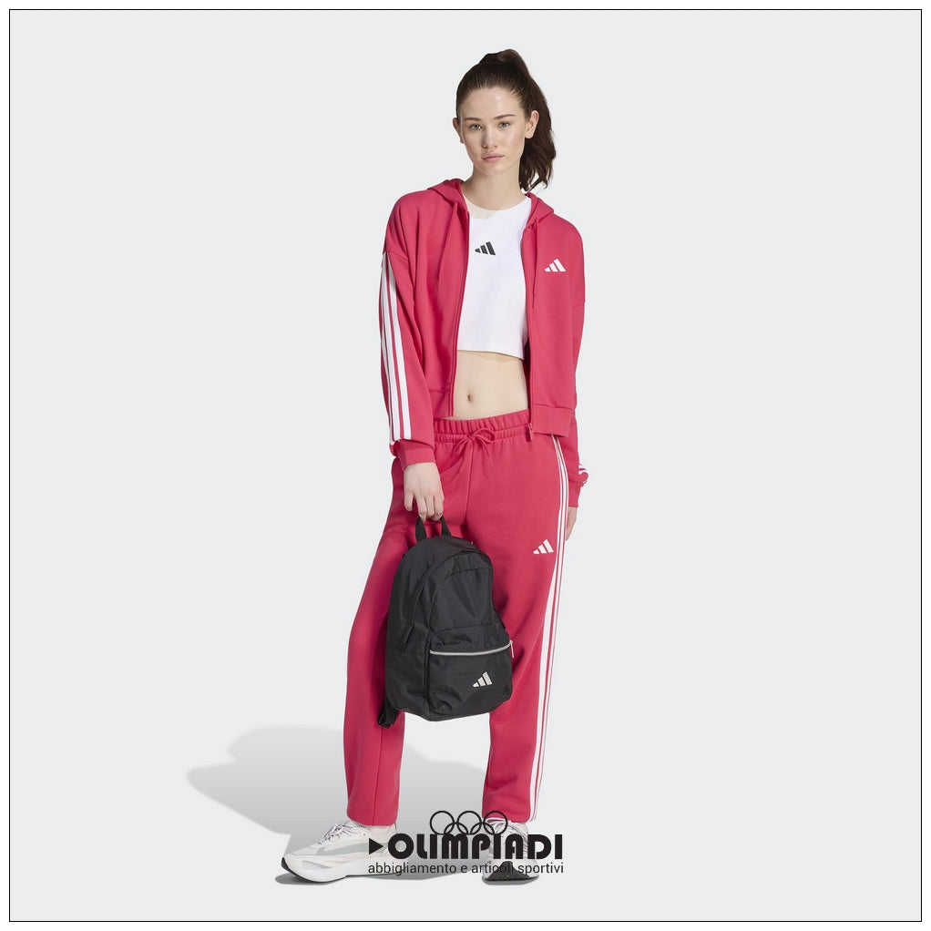 Felpa Donna Adidas 3-Stripes Full-Zip Rosa Power Pink - KF8323