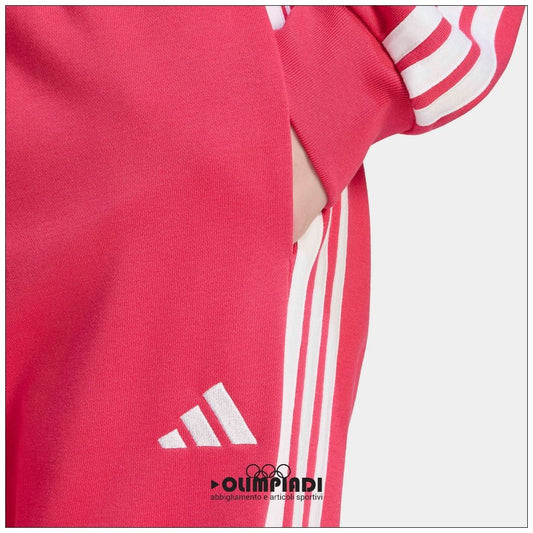 Pantaloni Donna Adidas 3-Stripes French Terry Rosa Power Pink - KF8339