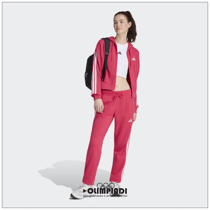 Pantaloni Donna Adidas 3-Stripes French Terry Rosa Power Pink - KF8339