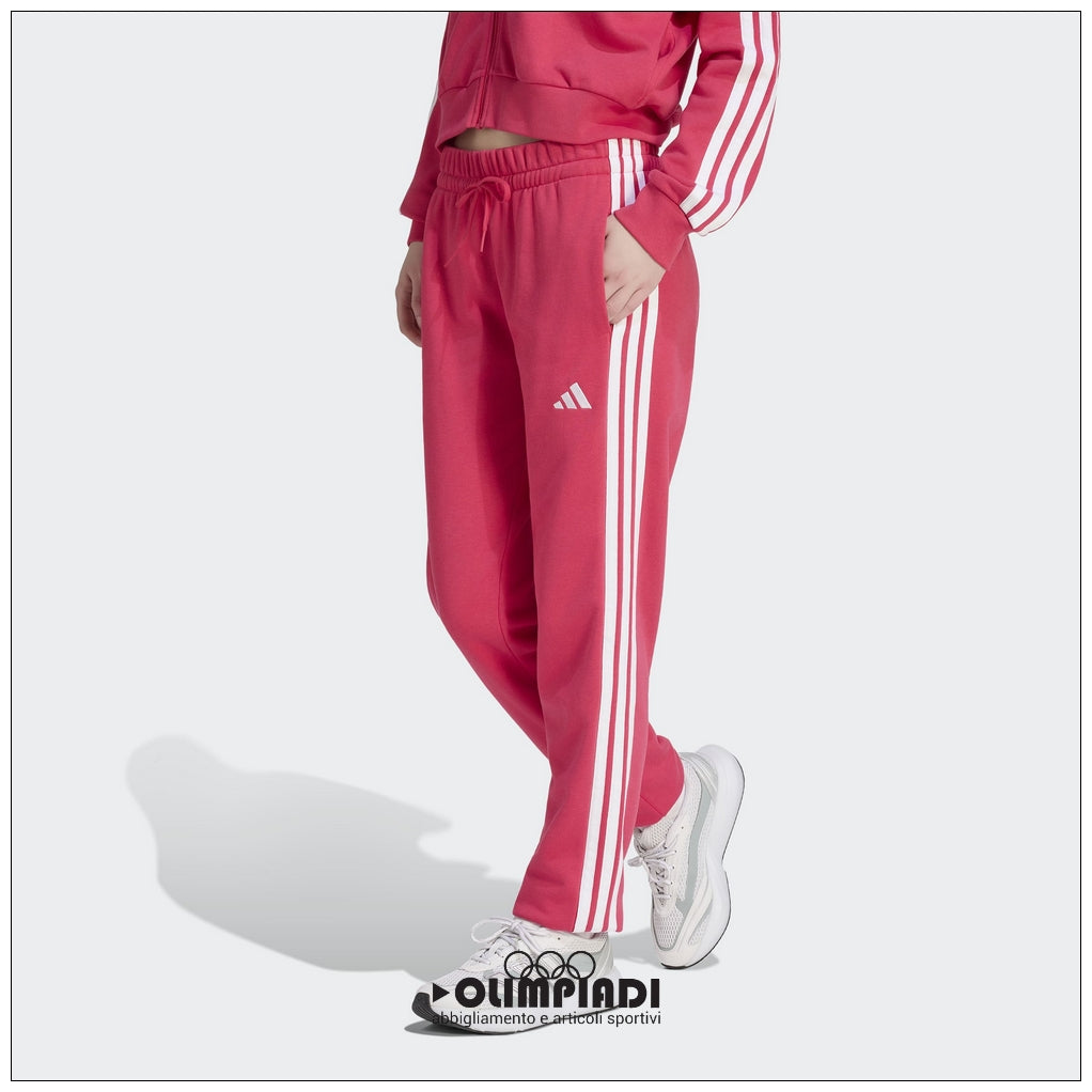 Pantaloni Donna Adidas 3-Stripes French Terry Rosa Power Pink - KF8339