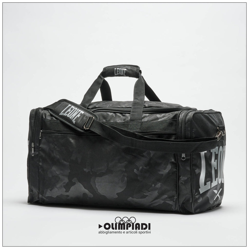 Borsone Sportivo Leone 1947 Camoblack Nero - AC944