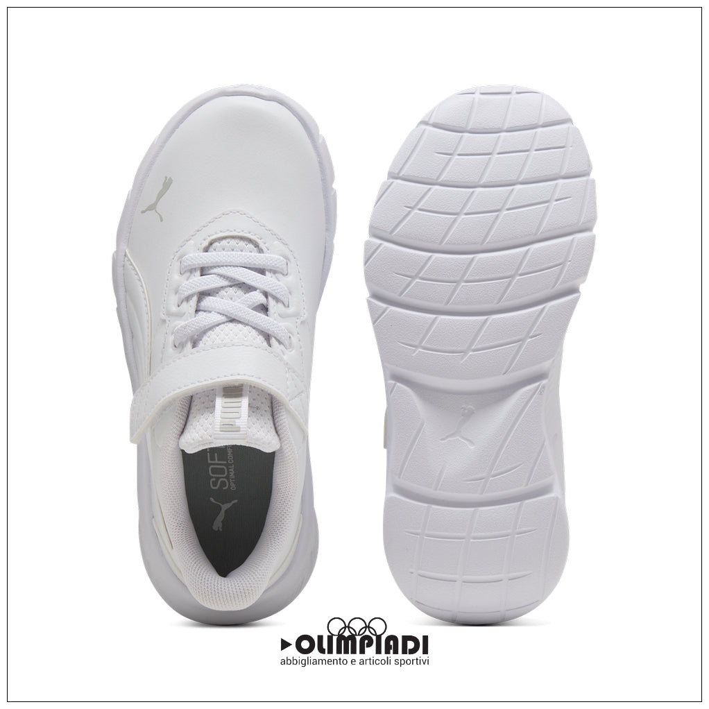 Scarpe Sportive Bambini Puma Flexfocus Modern White - 312645-01
