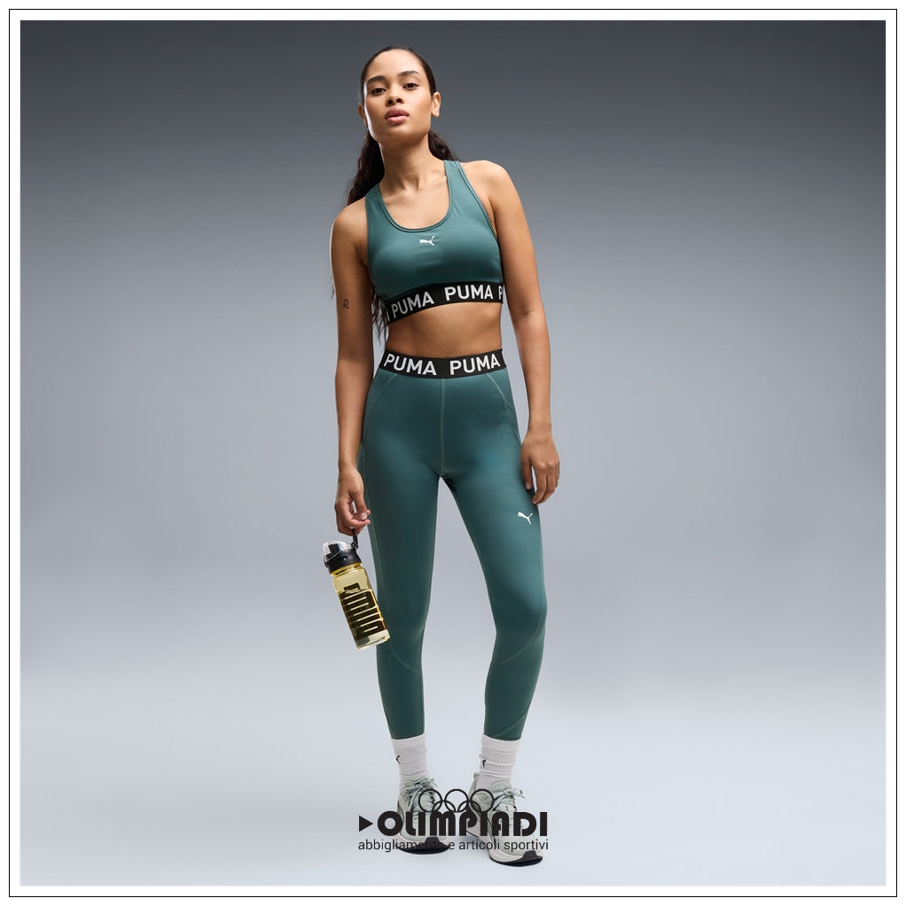 Reggiseno Sportivo Donna Puma 4Keeps Strong Bra Verde - 526962-21