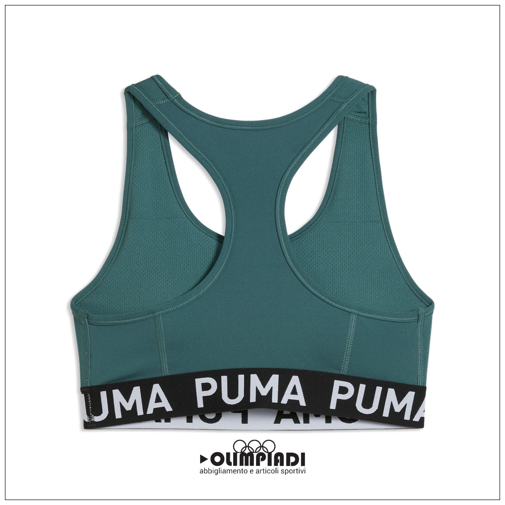Reggiseno Sportivo Donna Puma 4Keeps Strong Bra Verde - 526962-21