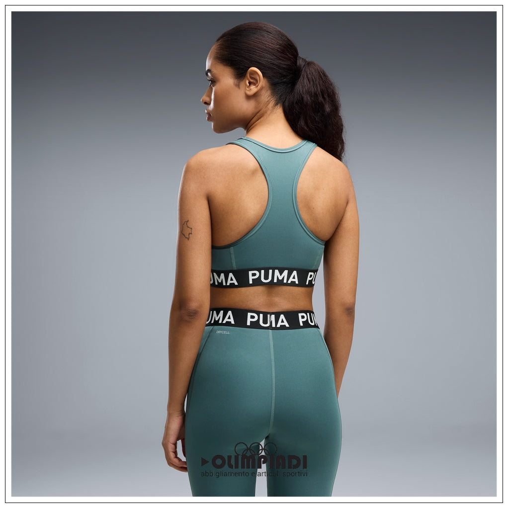 Reggiseno Sportivo Donna Puma 4Keeps Strong Bra Verde - 526962-21