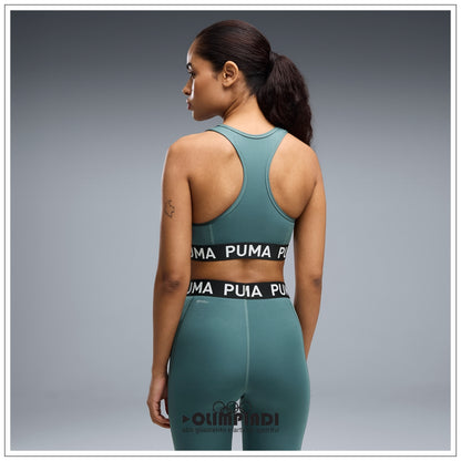 Reggiseno Sportivo Donna Puma 4Keeps Strong Bra Verde - 526962-21