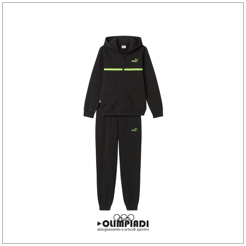 Tuta Sportiva Ragazzo Puma Color Block Suit Nera - 696660-01