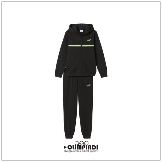 Tuta Sportiva Ragazzo Puma Color Block Suit Nera - 696660-01