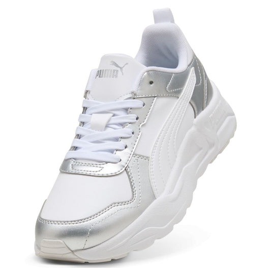 Sneakers Puma Trinity 2 LT Metallic Glam Bianche e Argento - 408280-02