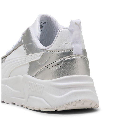 Sneakers Puma Trinity 2 LT Metallic Glam Bianche e Argento - 408280-02