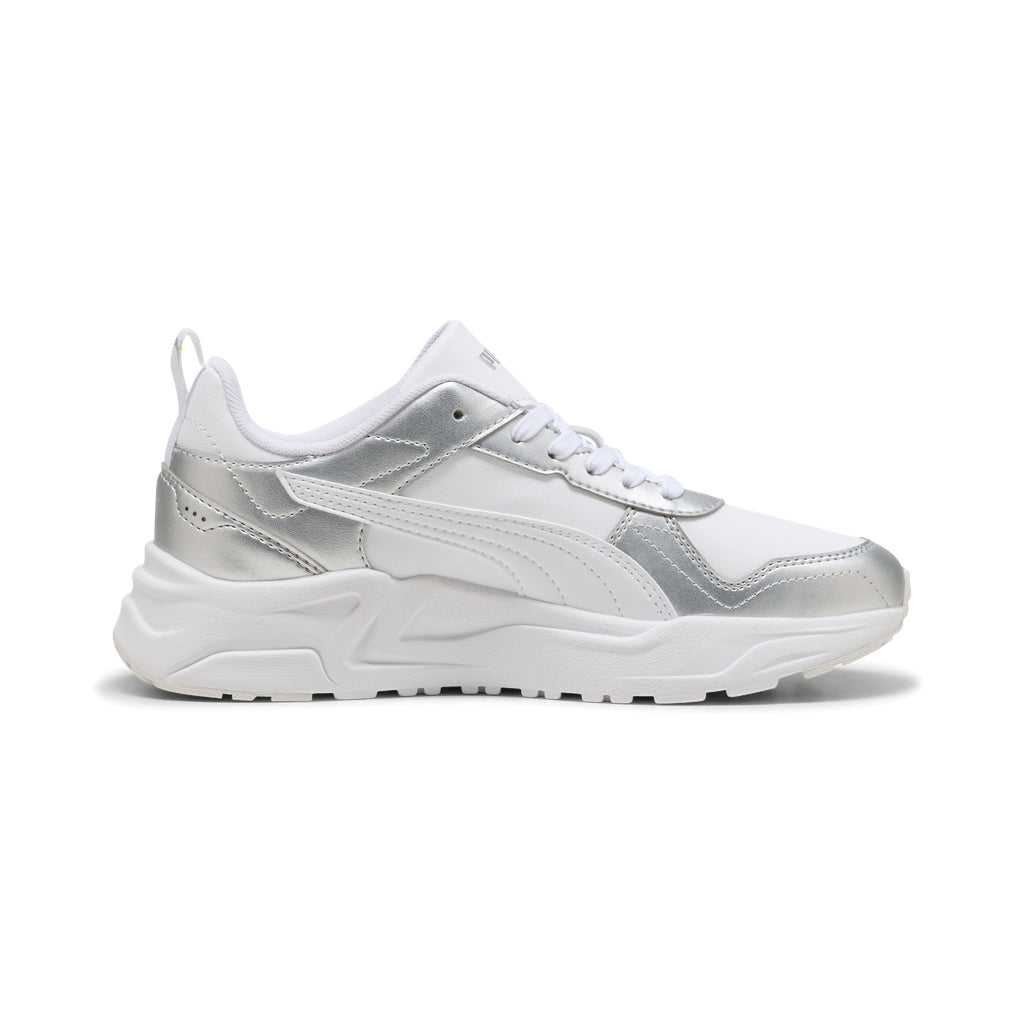 Sneakers Puma Trinity 2 LT Metallic Glam Bianche e Argento - 408280-02