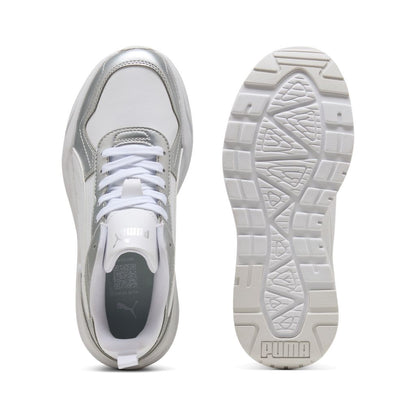 Sneakers Puma Trinity 2 LT Metallic Glam Bianche e Argento - 408280-02