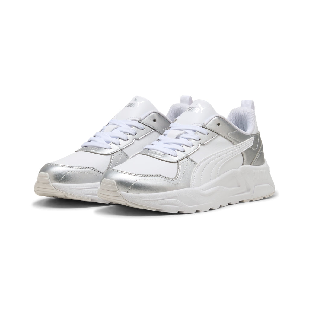Sneakers Puma Trinity 2 LT Metallic Glam Bianche e Argento - 408280-02