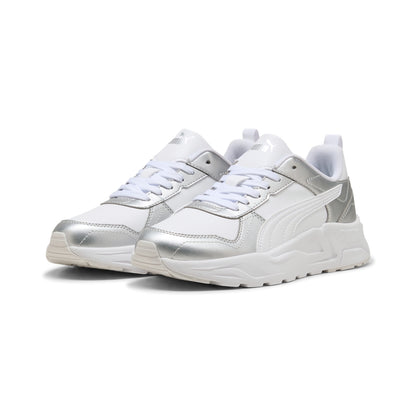 Sneakers Puma Trinity 2 LT Metallic Glam Bianche e Argento - 408280-02