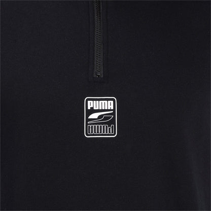 FELPA MEZZA ZIP PUMA 583573-01 NERO