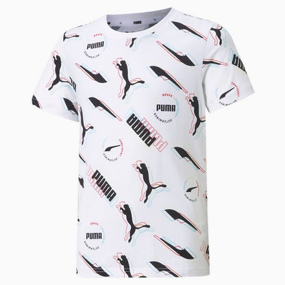 T SHIRT ALPHA AOP JR PUMA