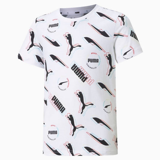 T SHIRT ALPHA AOP JR PUMA