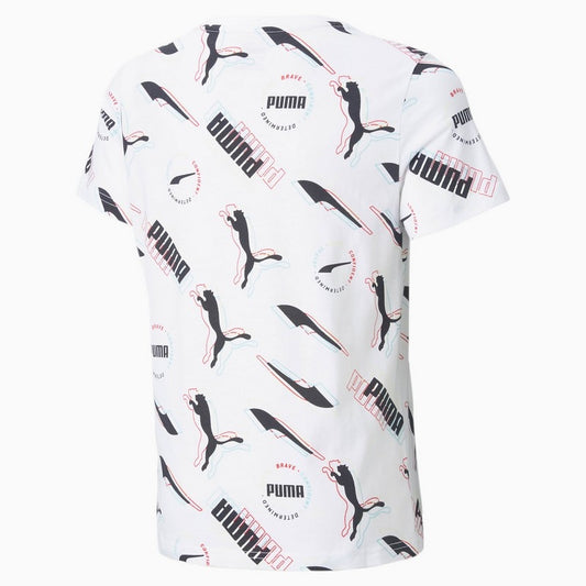 T SHIRT ALPHA AOP JR PUMA