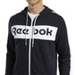 FELPA ZIP C/C REEBOK