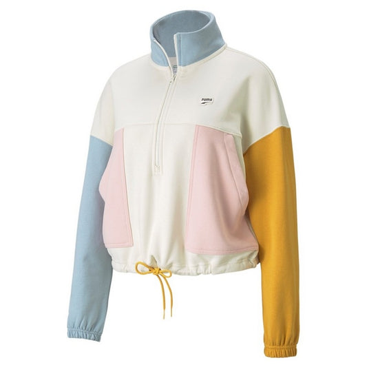 FELPA HALF-ZIP DOWNTOWN PUMA W