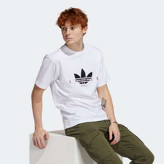 T SHIRT TREFOIL SCRIPT ADIDAS
