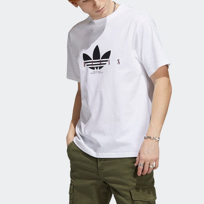 T SHIRT TREFOIL SCRIPT ADIDAS