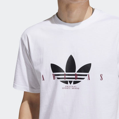 T SHIRT TREFOIL SCRIPT ADIDAS
