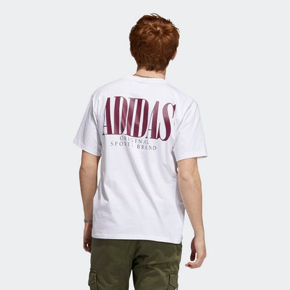 T SHIRT TREFOIL SCRIPT ADIDAS