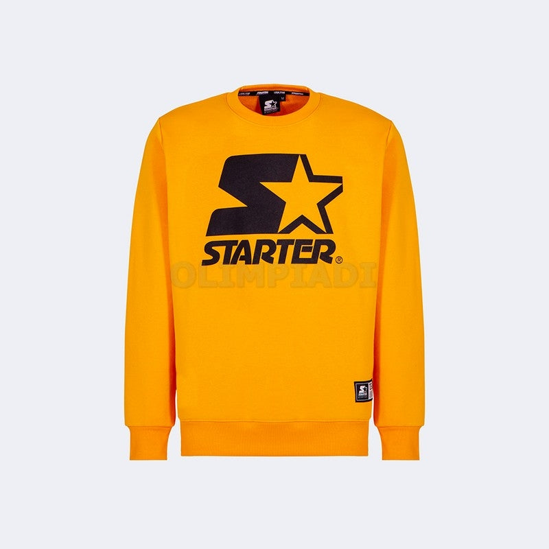 FELPA CREW UOMO STARTER GIALLO OCRA