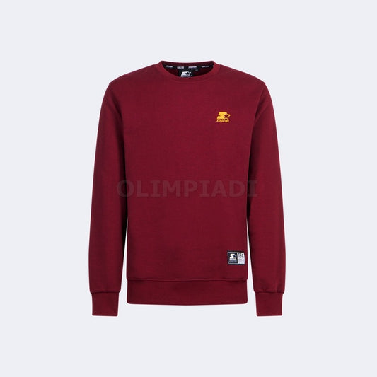 FELPA CREW MINILOGO STARTER UOMO BORDEAUX