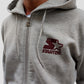 FELPA FULL ZIP CAPPUCCIO UOMO STARTER GRIGIO