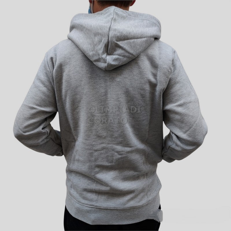 FELPA FULL ZIP CAPPUCCIO UOMO STARTER GRIGIO