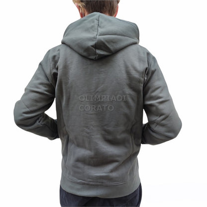 FELPA ZIP CAPPUCCIO U STARTER VERDE MILITARE