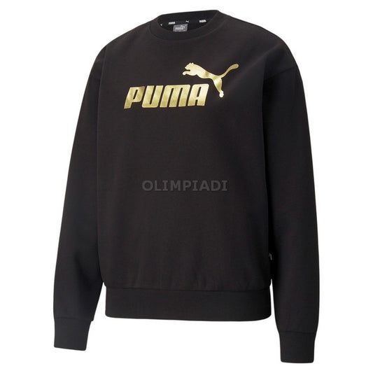 FELPA CREW METALLIC GOLD W PUMA