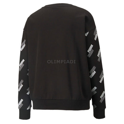 FELPA CREW AOP W PUMA