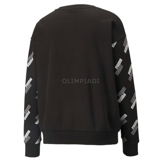 FELPA CREW AOP W PUMA