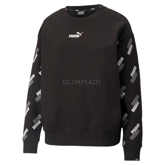 FELPA CREW AOP W PUMA