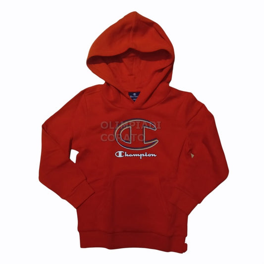 FELPA JR CAPPUCCIO CHAMPION ROSSO