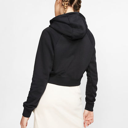 FELPA CAPPUCCIO CROP NIKE W