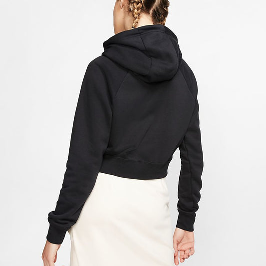 FELPA CAPPUCCIO CROP NIKE W