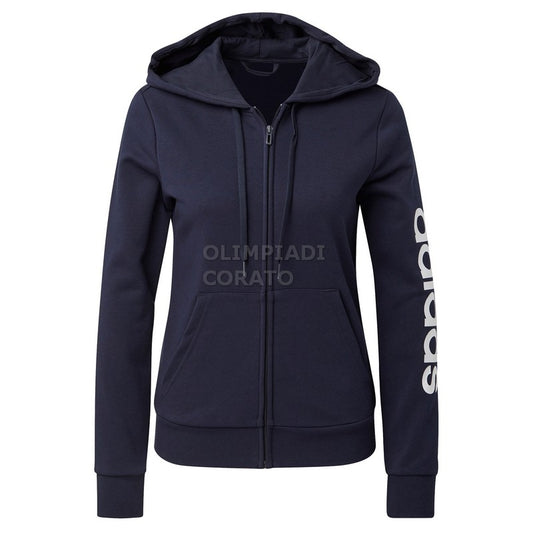 FELPA ZIP CAPPUCCIO W ADIDAS