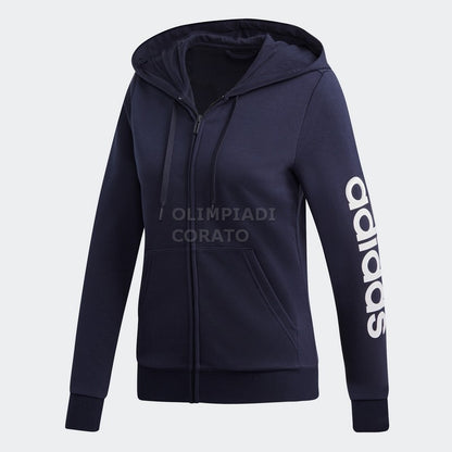 FELPA ZIP CAPPUCCIO W ADIDAS