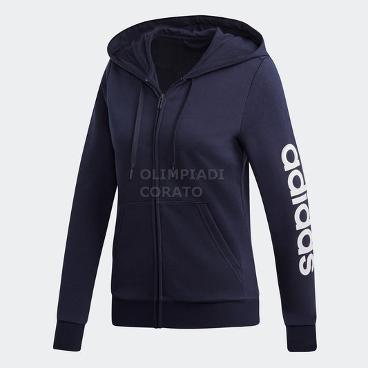 FELPA ZIP CAPPUCCIO W ADIDAS