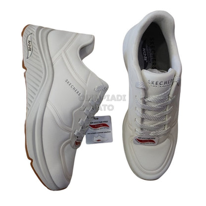 SKECHERS ARCH FITT PELLE BIANCA