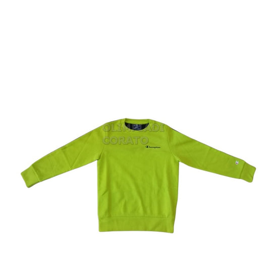 FELPA CREW JR CHAMPION GIALLO FLUO