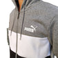 FELPA ZIP CAPPUCCIO COLORBLOCK PUMA