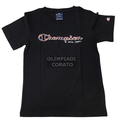 T SHIRT CHAMPION JR NERO