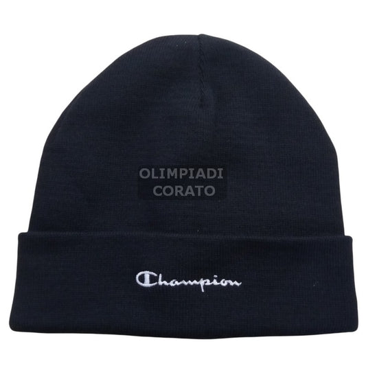 CAPPELLO LANA CHAMPION BLU