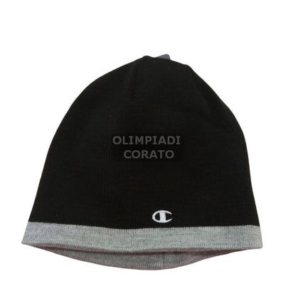 CAPPELLO LANA CHAMPION REVERSIBILE NERO
